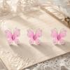 50pcs Purple & Pink DIY Craft Butterflies Small Size Artificial Gem Butterflies  For Home Decor