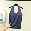 Modal U-Neck Halter Tank Top Sexy Sleeveless Halter Camisole for Outerwear Skin-Friendly Bare-Skin Feeling Base Layer Tops Pilates & Yoga Wear