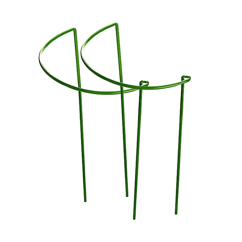 2PCS Half-Ring Plant Climbing Trellis U-Shaped Plant Pot Frame Flower Support Rack  Potted Plants 7.87x13.78in зелёный