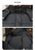 2025 Women's Mid-Length Hooded Cotton Coat: Loose Waist, Thick Padded Jacket for Winter