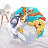 Winnie and Friends Themed Travel Umbrella-8 Ribs Automatic Opening and Closing, Portable Folding Design, Compact and Stylish Umbrella