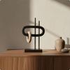 Minimalist Aesthetic Desk Decor Geometric Loop Contemporary Design Sculpture for