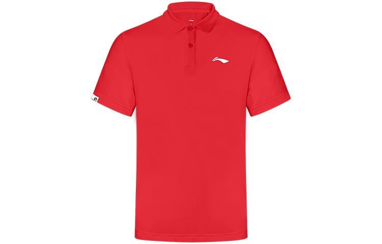 Li Ning Badminton Collection Polo Shirt Men s Bull Red APLR125-2 S