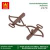 160Pcs/lot 2570 Cross Bow Construction Block Moc Bow Arrow Colour Accessories Works With featuring Brick DO IT YOURSELF Children's Toy Gift Idea Box