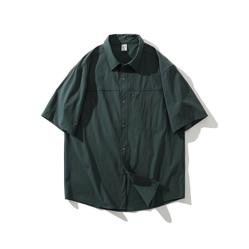 Mountain Style Outdoor Sports Elastic Quick-Drying Short sleeve Cargo Shirts Men's Summer Thin Foreign Trade Men's Shirt