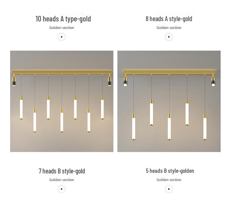 2025 Modern Restaurant Chandelier: Simple LED Spotlight Bar Light, Creative Dining Room Luxury Lighting