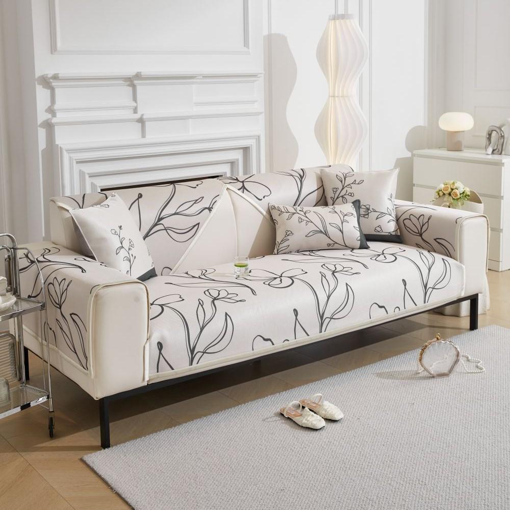 

Летняя гостиная с принтом противоскользящая защита для мебели Ice Silk чехол для дивана подушка чехол Funda Sofa 90x70