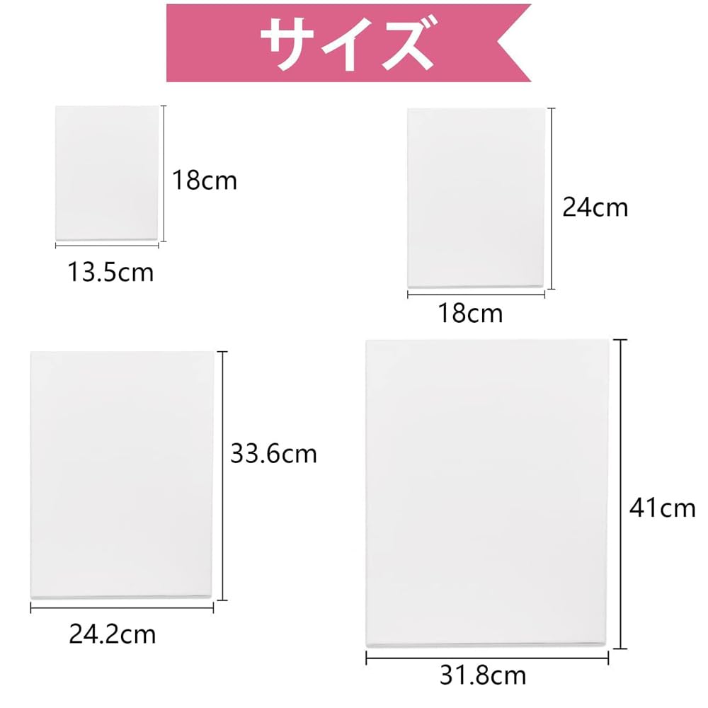 HANSILK 12-Piece Canvas Art Set 4 Sizes 3 Sheets Each Wooden Frame Oil Painting Canvas Panel Board Cotton-Polyester Blend Thick Oil Leak Prevention