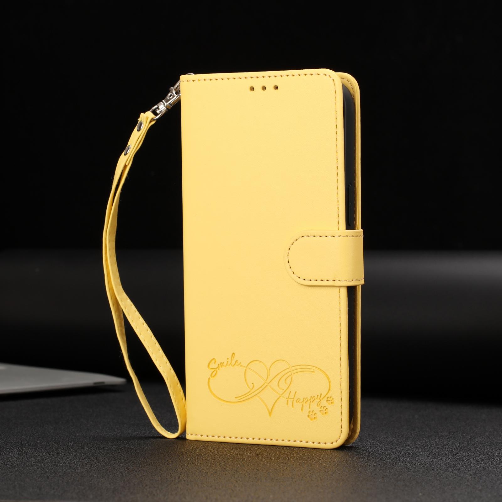 Leder Portemonnaie Klapphülle Für Samsung Galaxy A72 A52 A52S A42 A41 A31 A70 A70S A50S A30S A40 A21S A20S A20 A30 A10 Kartenhalter Ständer Handgelenkschlaufe Samsung Galaxy A21S gelb