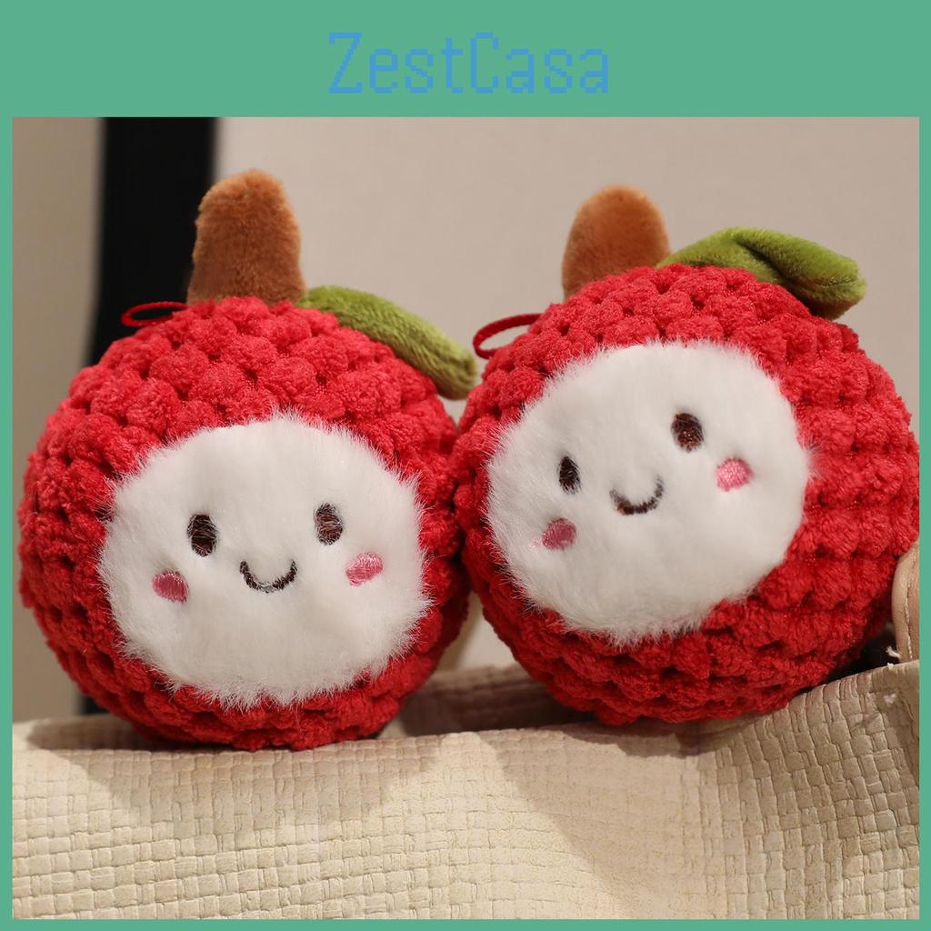 Lychee Keychain Plush Toy Stuffed Doll Pendant Backpack Decoration Gift Kids