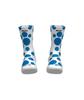 Santini La Vuelta Polka Dot Socks, White/Light Blue