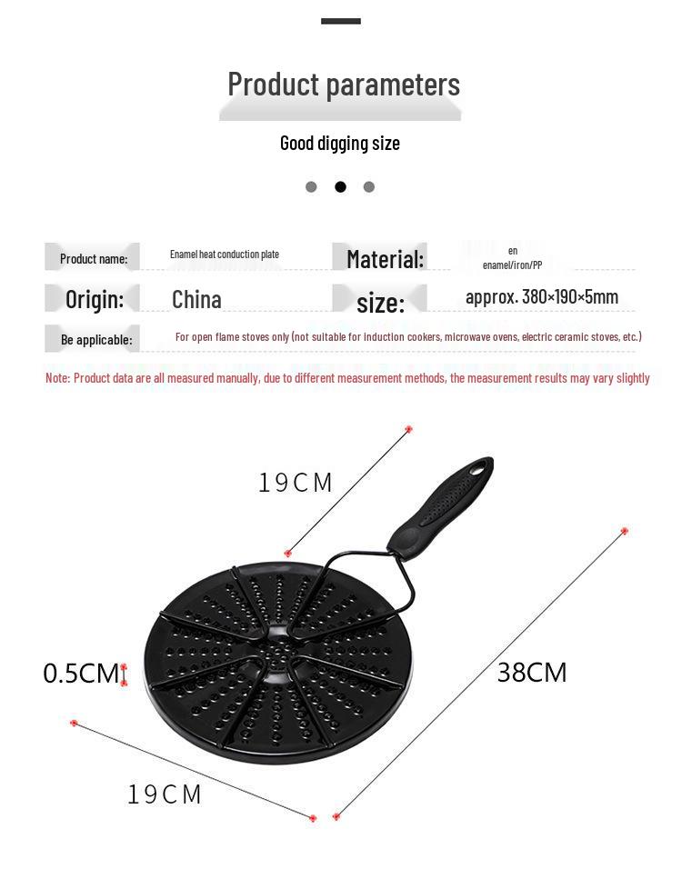 Japanischer Gasherd Emaille Hitzeverteiler zum Erwärmen von Milch - Anti-Brand-Leitung