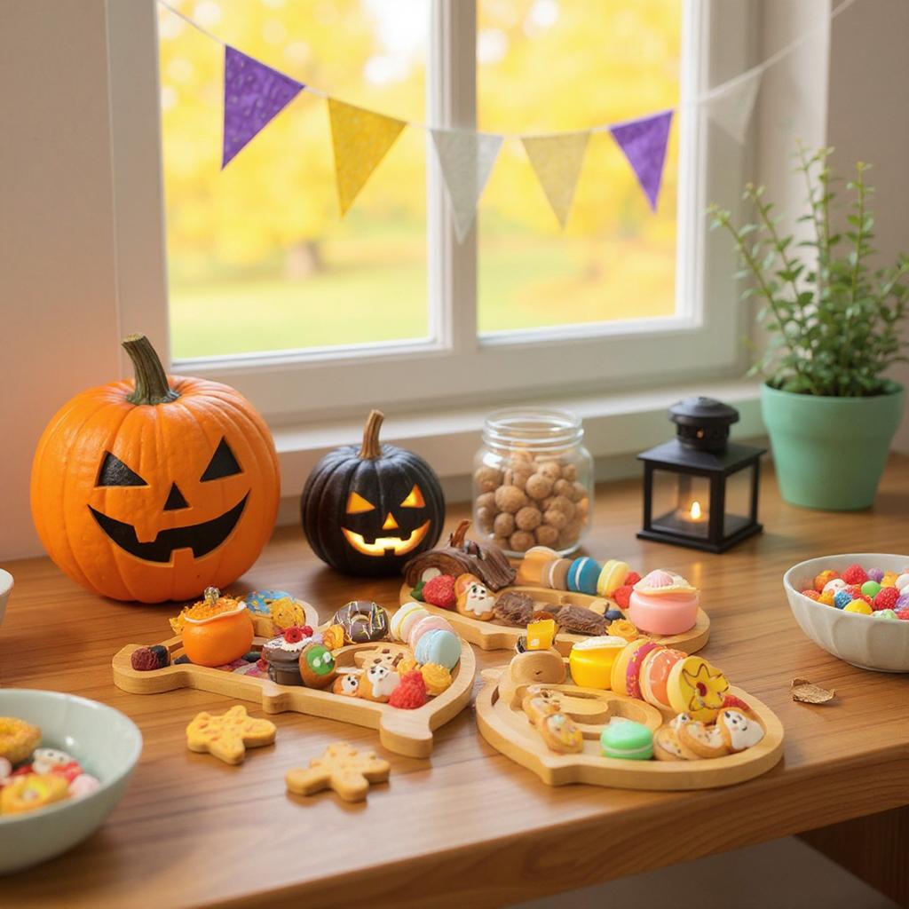 Halloween Storage Tray Suitable For Indoor Kitchen Tables And Fireplaces