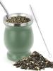Stainless Steel Yerba Mate Cup 8oz Double Wall Yerba Mate Gourd with Spoon Straw Cleaning Brush for Home Office