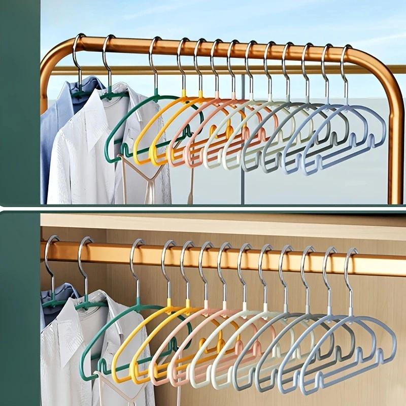10PCS Bold Wave Hanger for Home Use, Non Marking Clothes Hanger for Children, Clothes Hanger for Dormitory Use