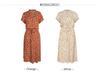 Vestido Midi de Manga Corta de Lunares Europeo y Americano - Moda de Verano 2025 para Mujer