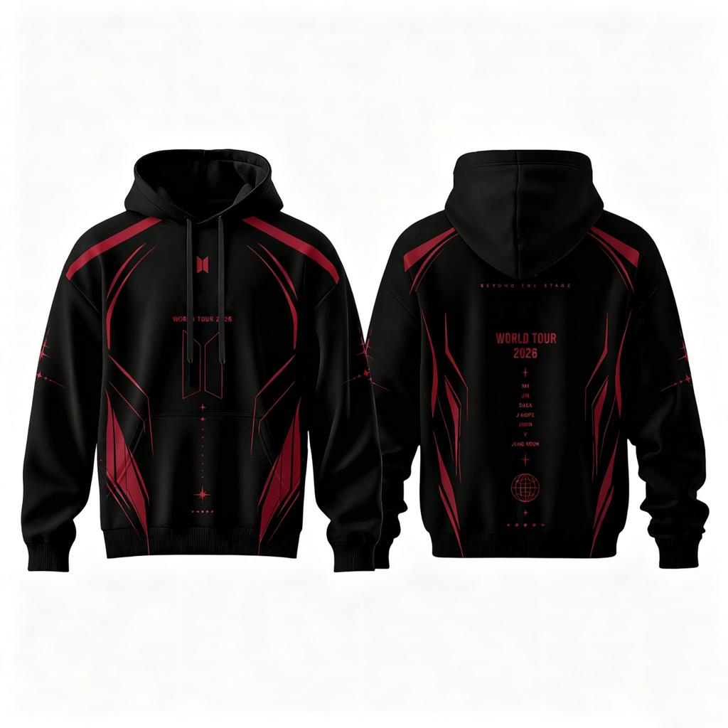 Unisex Hooded Pullover Sweatshirt Long Sleeve Loose Fit Casual Letter Print