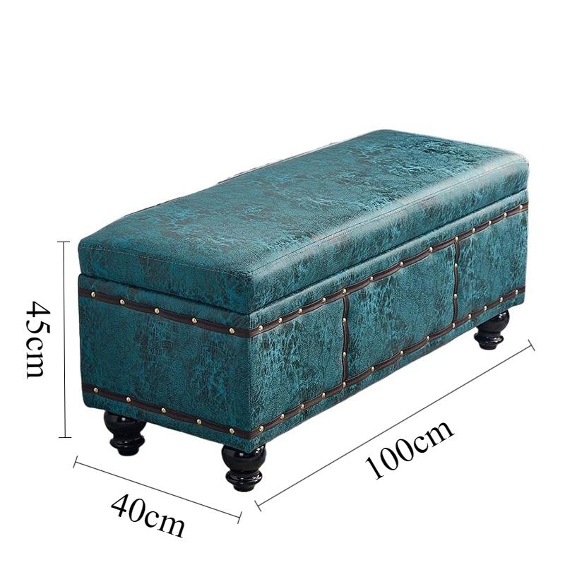 Shoe Changing Stool Rectangular Storage Stools Multifunctional Aesthetic Stool Luxury Long Sofa Stools Living Room Furniture