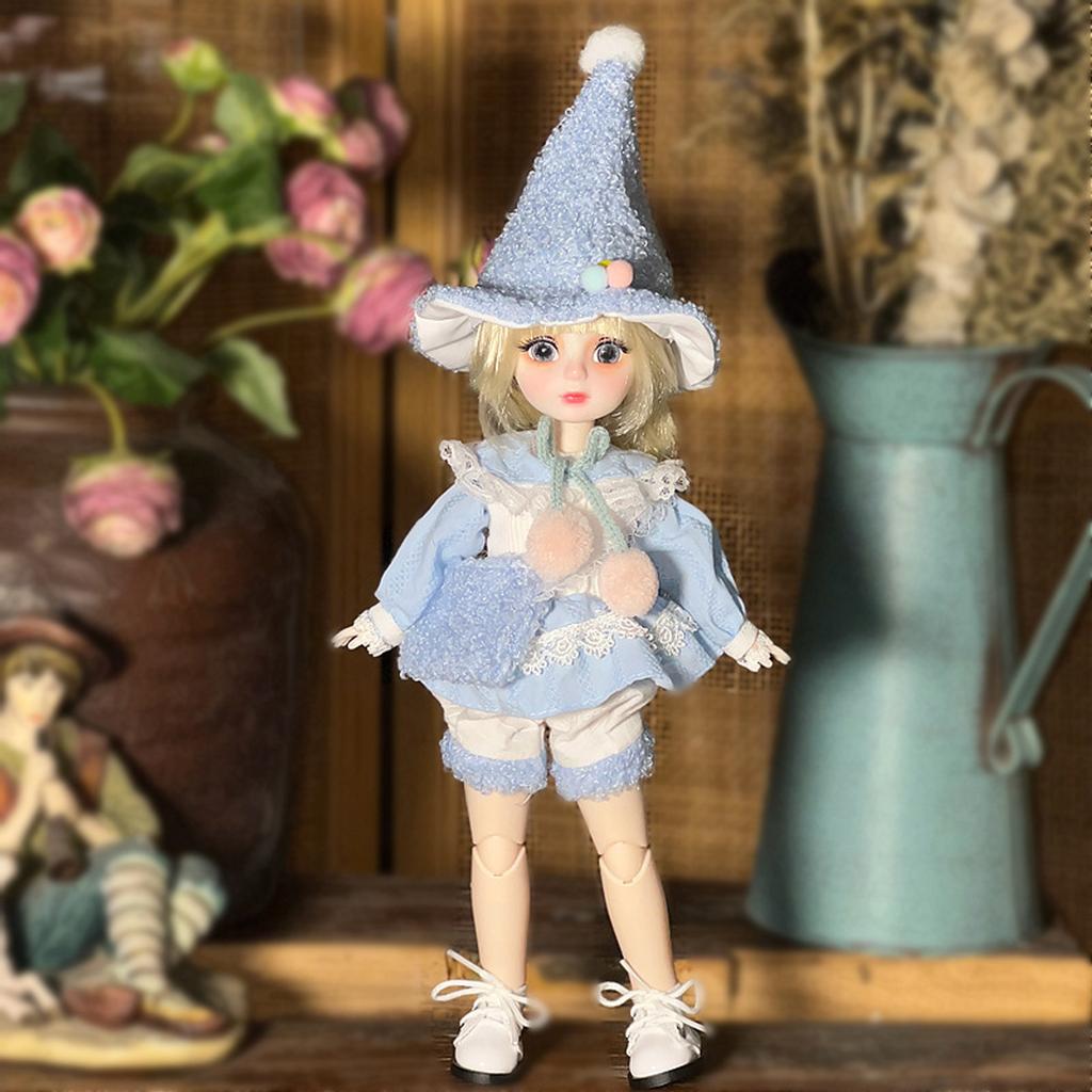 Loli Doll Dress-up Complete Set Of  Doll With 20 Joints And Hand-painted Lip Makeup