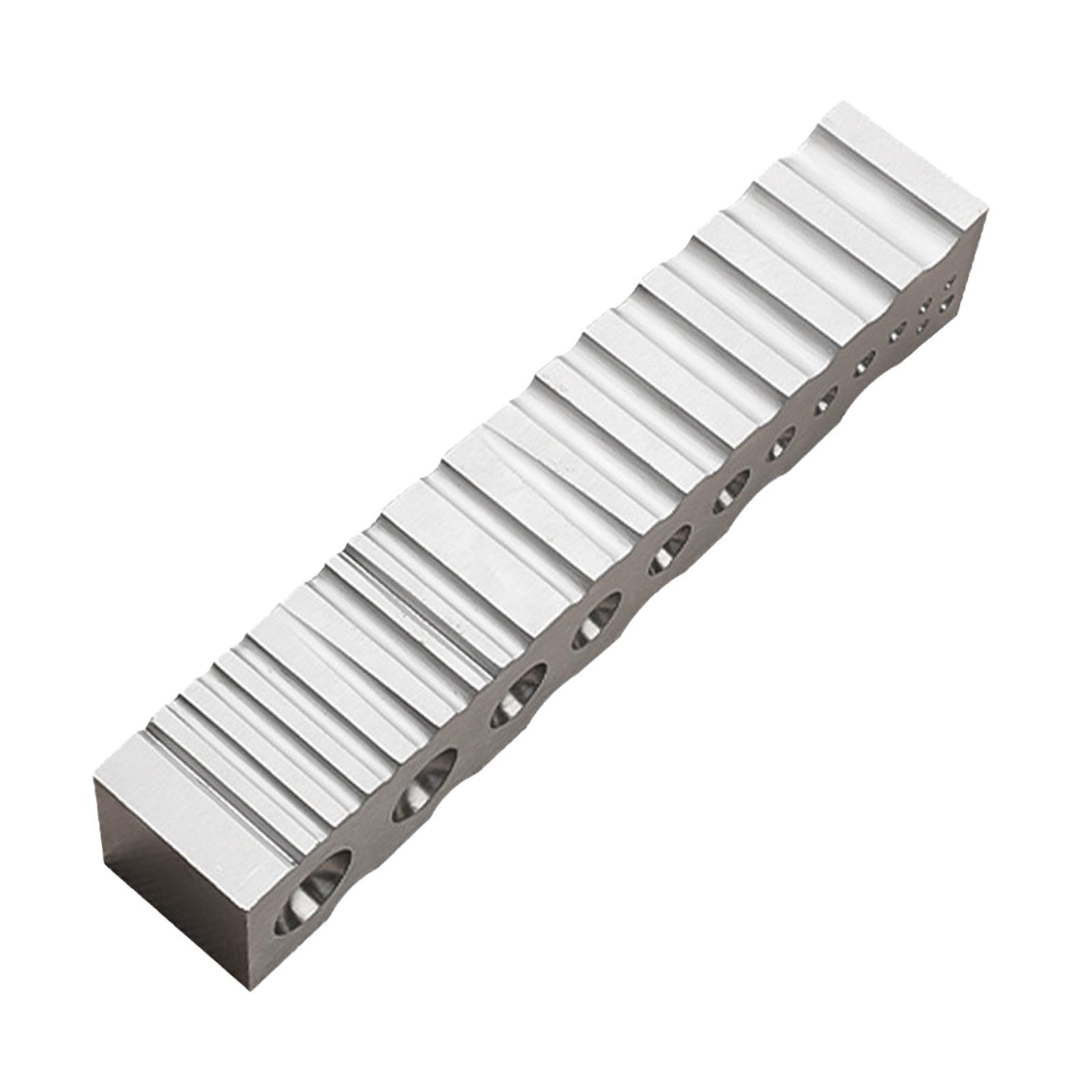 Swage Block Multifunctional Iron Metal Forming Block for Thin Bracelet Rings Rectangle