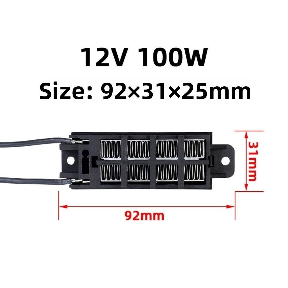Vysoce kvalitní 92*31mm 220V 50W Ohřívač inkubátoru 10 stylů Černý 70W24V Vodivý držák Keramický PTC Elektrický ohřívač
