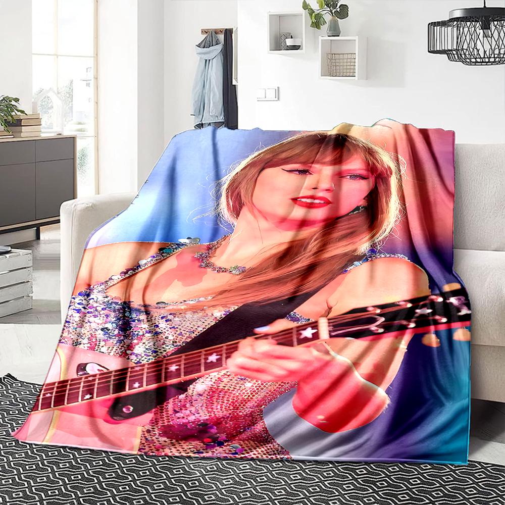 Taylor Swift Performance Blanket Soft Throw Blanket For Home Bedroom Bed Sofa Travel Office Solid Christmas Blanket