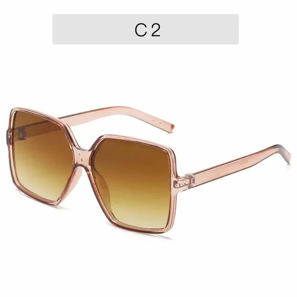 Occhiali da sole quadrati oversize per donna e uomo Occhiali da vista con protezione UV Occhiali da sole retrò con montatura grande Tonalità alla moda