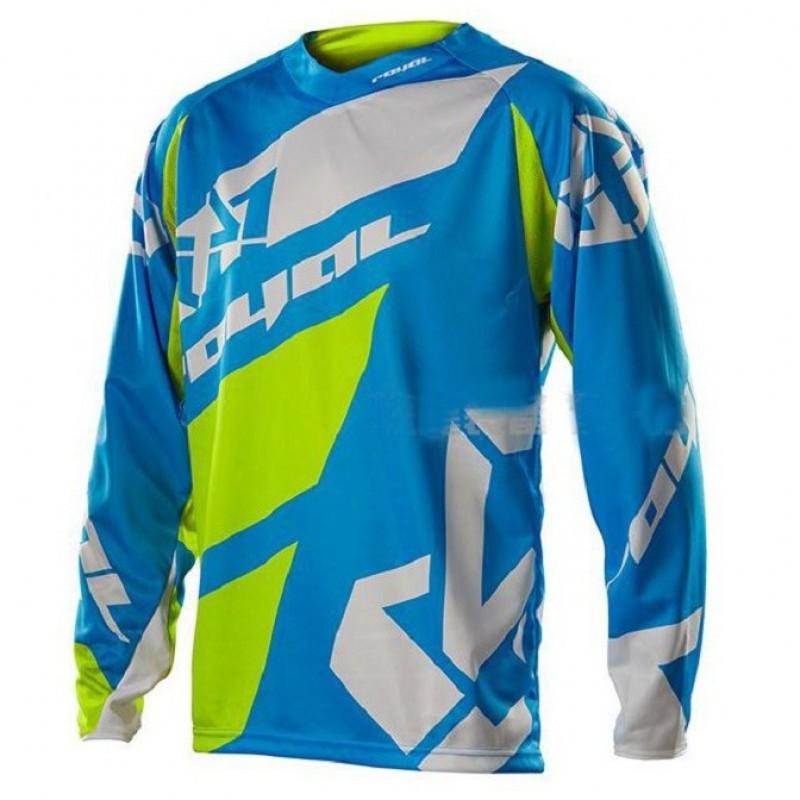 Mens Long Sleeve Mountain Bike Cycling Jersey Quick Dry Off-Road Racing Top Trail Riding