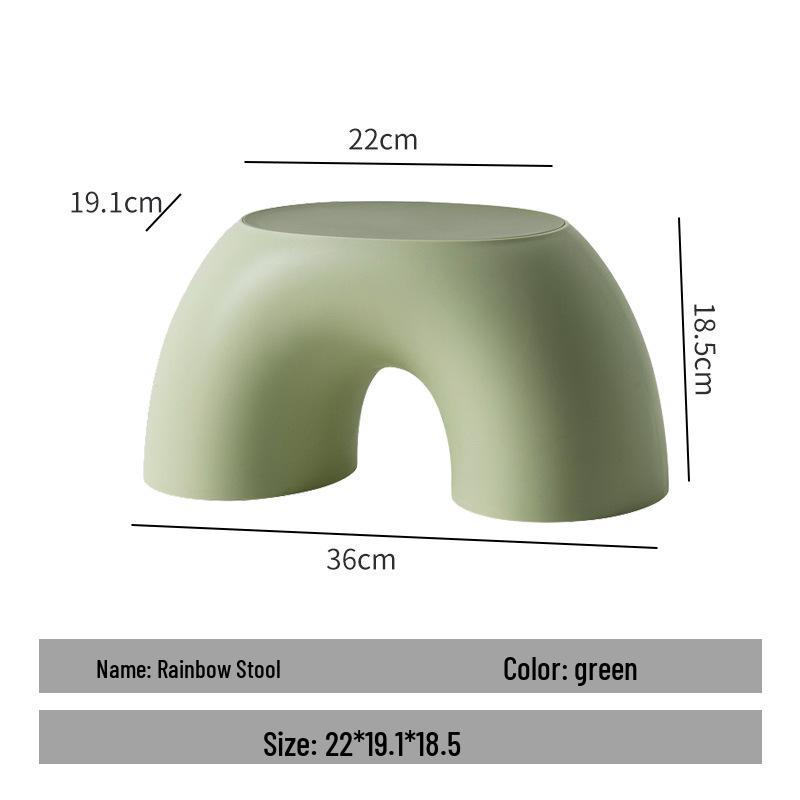 Plastic Stool for Kitchen, Living Room, Bathroom, or Kids' Room - Versatile and Sturdy for Household Use