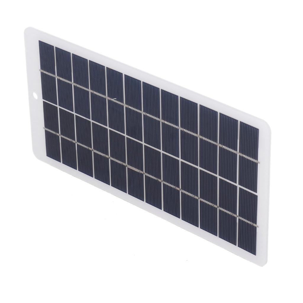 Polykristallines Silizium Solarpanel 5W 12V Hohe Lichtdurchlässigkeit Tragbares Solarladegerät für Straßenbeleuchtung