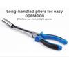 Automotive Wire Pliers with Alloy Steel Construction Long Reach Handle and Comfortable Grip for Spark Wire Tasks