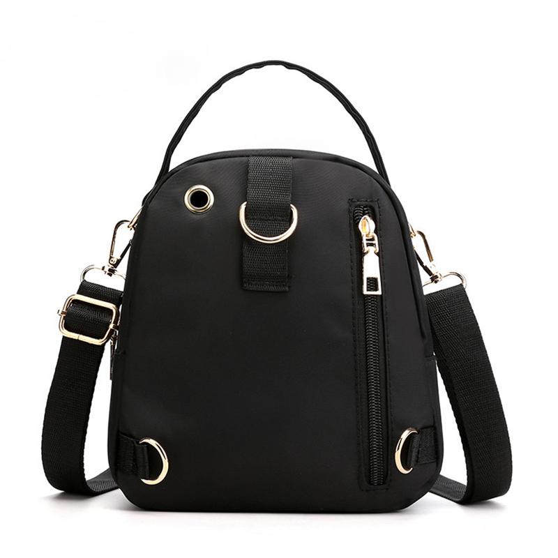 Trendy nový nylonový batoh pro ženy Multifunkční taška přes rameno Potisk Vodotěsný batoh Travel Lady Pack