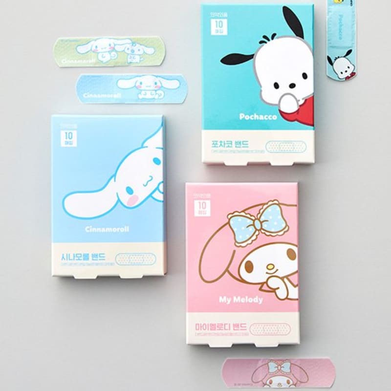 [Atex] Sanrio Character Band 10 sheets x 5 packs 3 types (choose 1)