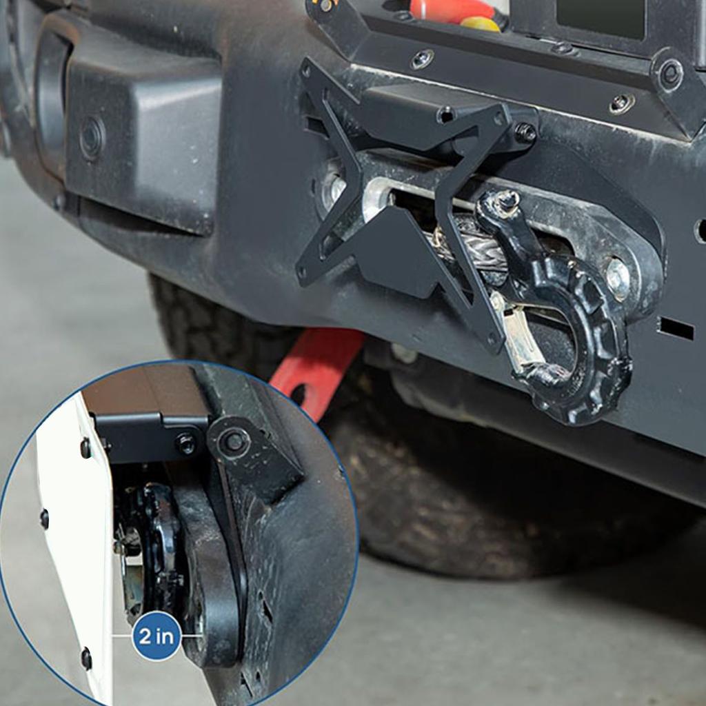   Up Winch License Plate Mount   Front License Plate Holder for Pickup Truck Off Road RV 10in Hawse Fair 