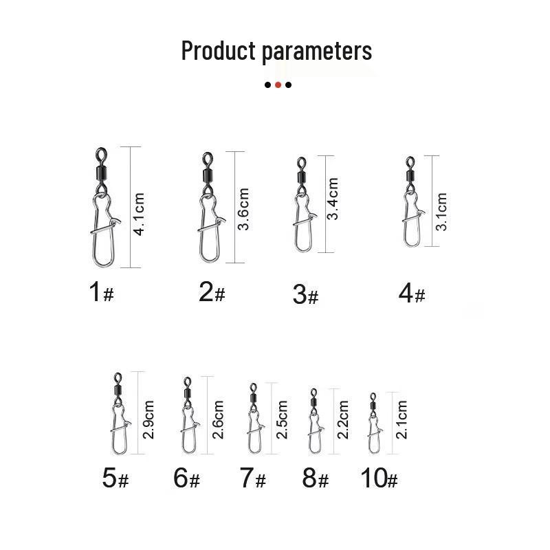 

Размер 10 Коннектор для спиннинговой ловли Застежка Вертлюжок Поводок, 50 шт., Бесплатная доставка для новичков