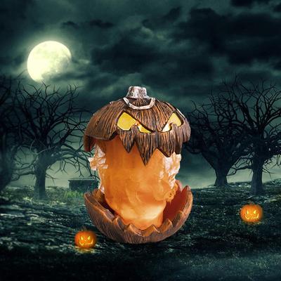 Halloween Pumpkin Decoration Mouth Open Spooky Statue Props Home Decor Scary Decorations for