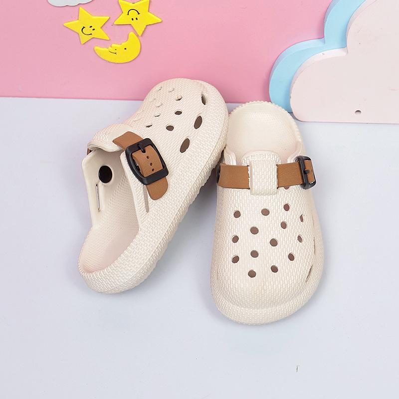 Yeni Yaz Çocuk Birkenstock Sandaletleri: Nefes Alabilir, Kaymaz, Cırt Cırtlı, Anaokulu ve Okul Kıyafetleri İçin Delikli