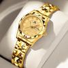 Quartz Formal and with Day of the Round 28mm Stainless Japanese Roman Numeral Water Resistant x Ladies' Watch, Casual, Calendar, Week, Date, Face,