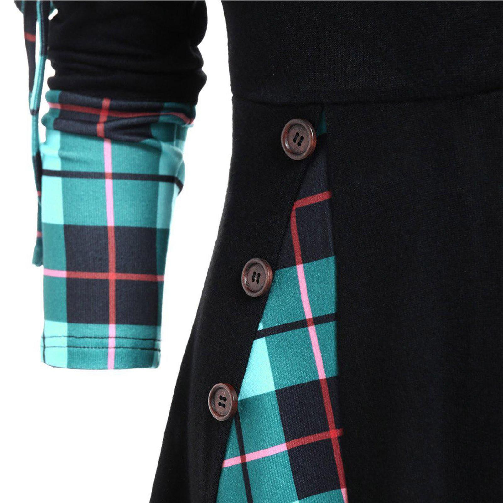 Платье с трансформируемым вырезом в полоску и расклешенным силуэтом с длинными рукавами — фото 5