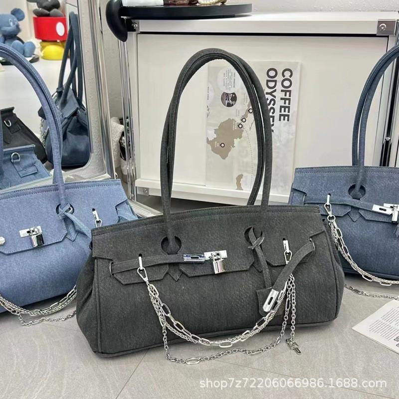 Womens Fashion Denim Crossbody Bag Casual Shoulder Handbag Daily Use