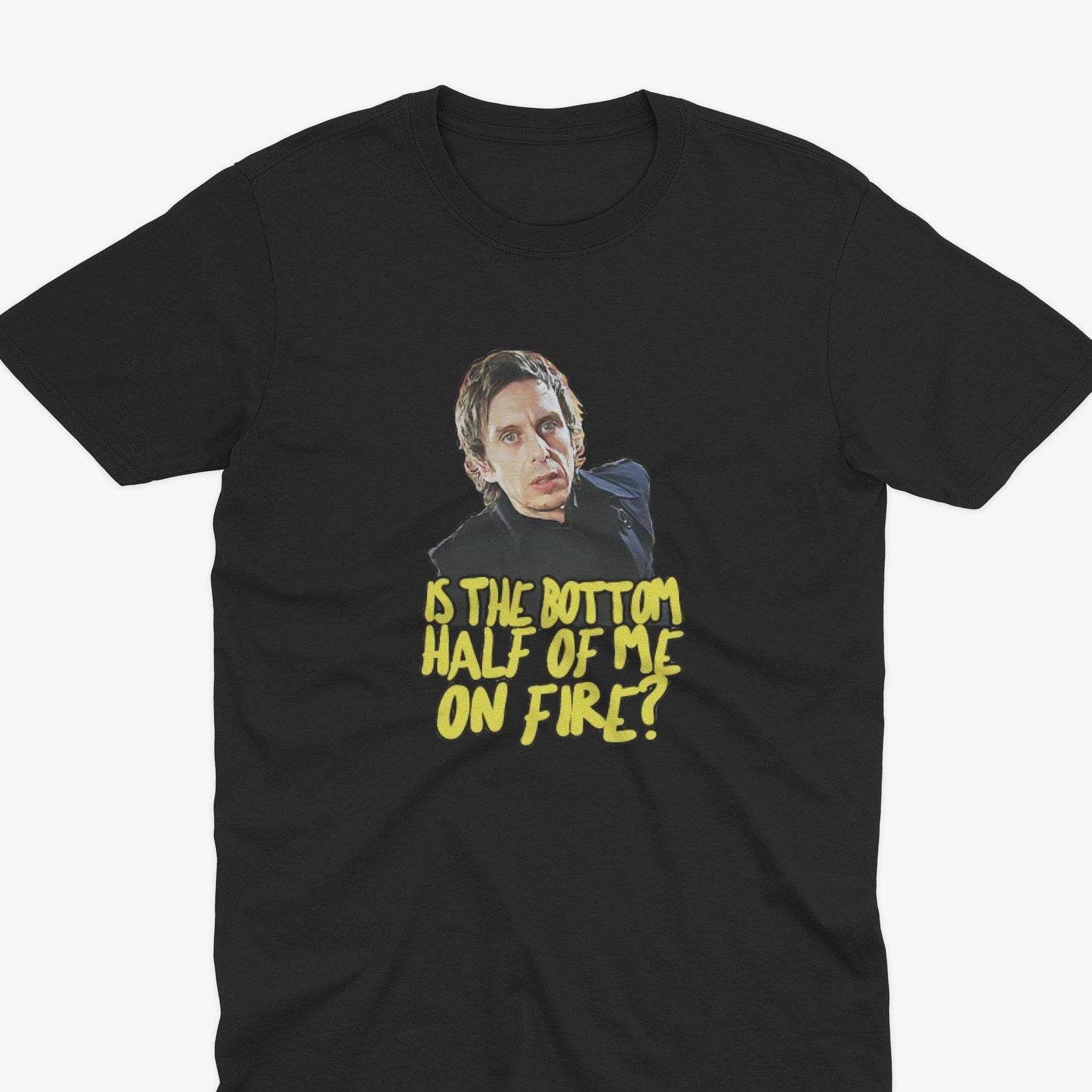 Superhans - Is The Bottom Of Me On Fire - Peep Show Inspired Fan ArT-Shirt, Peep Show T-Shirt, Super Hans Peep Show Gift, Hans Peep Show XL