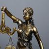 Antique Bronze Finish Lady Justice Themis Resin Statue Retro Blindfolded Justice Goddess Sculpture For Lawyer Office Court Decor