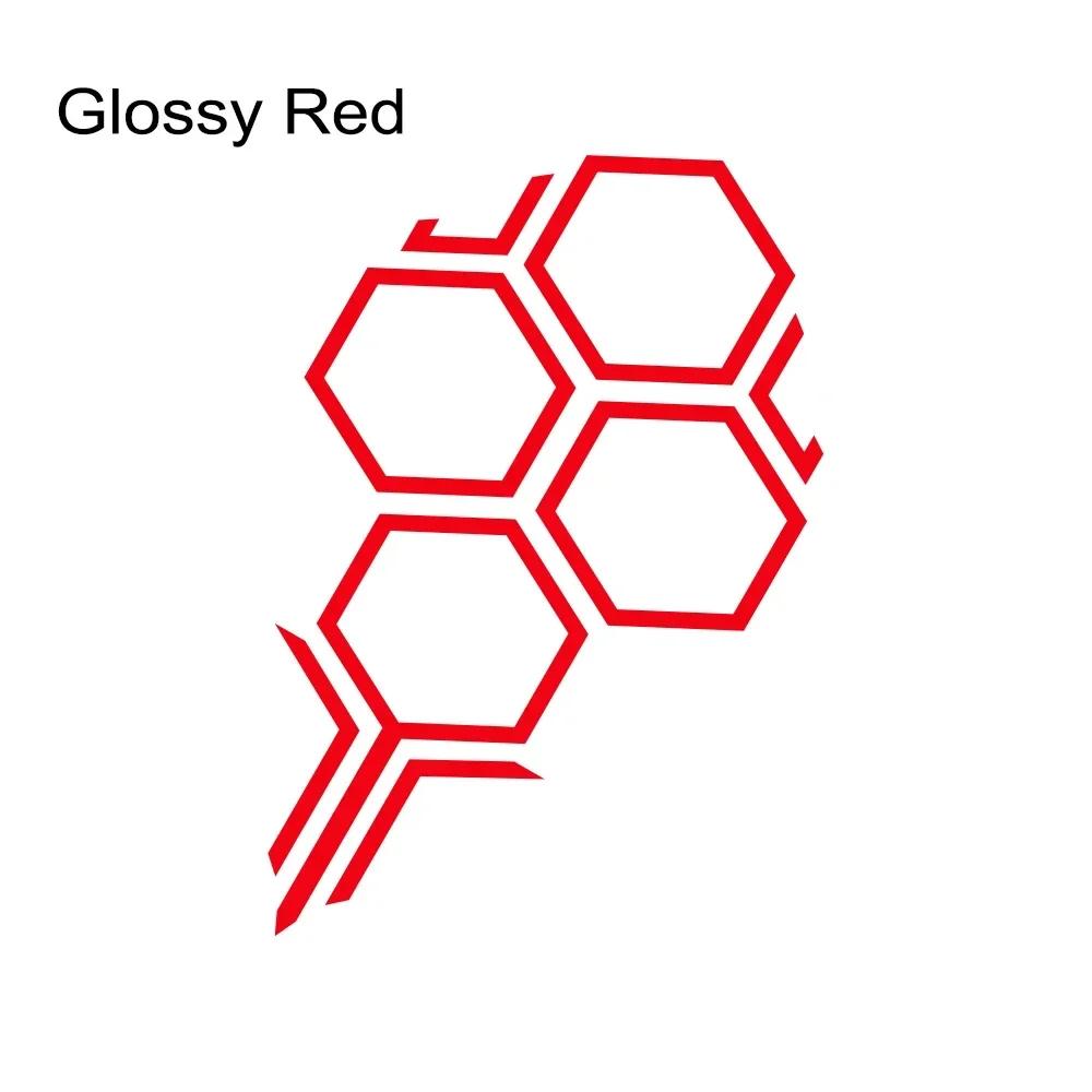 Creative Honeycomb Pattern Car Engine Hood Sticker Racing Style Car Hood Vinyl Decal Auto Body Decoration Sticker Accessories