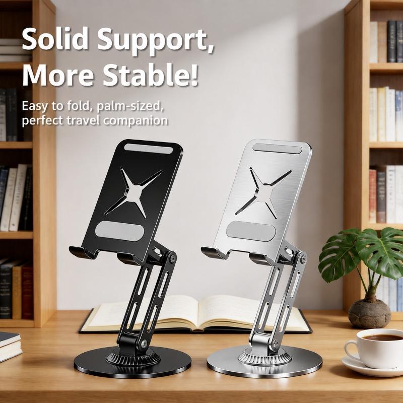 360‑Degree Rotatable Tablet Stand Desktop Metal Supporting Bracket Online‑class Studying Lazy‑mode Video‑browsing Height‑lifting