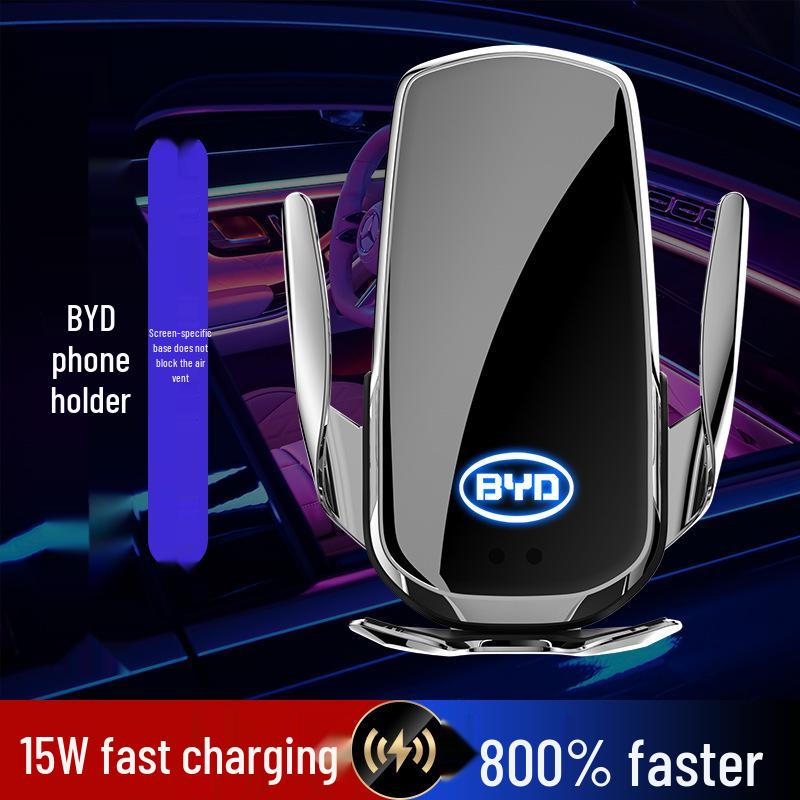 Wireless Charging Phone Holder for BYD Qin PLUS, Han, Tang, Yuan, Song Models