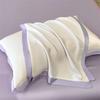 Premium feeling ice silk pillowcase pair 2025 new summer pillow liner cover wide edge lace pillowcase cover
