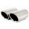 DSYCAR 1pair Chrome Plating Stainless Steel Car Exhaust Muffler Tip Pipes Covers ,universal Car Accessories