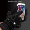 Motorcycle Glove Warm Windproof Riding Glove Winter Gloves PU Leather Men Gloves Korean Mittens