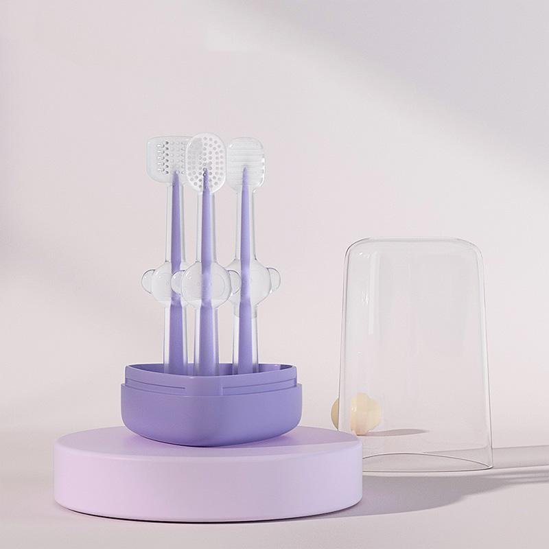 

Pet Silicone Toothbrush Toothpaste Set Cat Tooth Cleansing Special Piece Three StyleA,3
