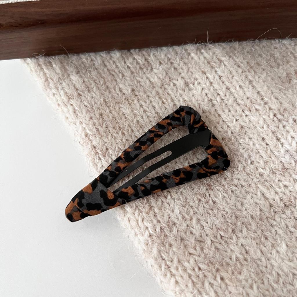 Retro Leopardenmuster BB Haarspange - Einfache, modische Seitenklammer für Pony und abstehende Haare
